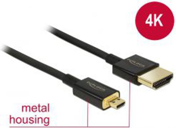 Καλώδιο Delock HDMI Micro - HDMI 1m μαύρο (84781)