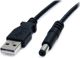 Καλώδιο USB StarTech USB-A - DC 5.5 mm 2 m Μαύρο (USB2TYPEM2M)