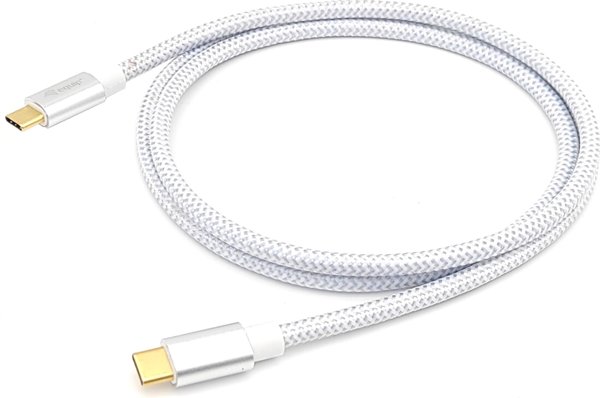 Καλώδιο USB Equip USB-C - USB-C 0.5 m Λευκό (128355)
