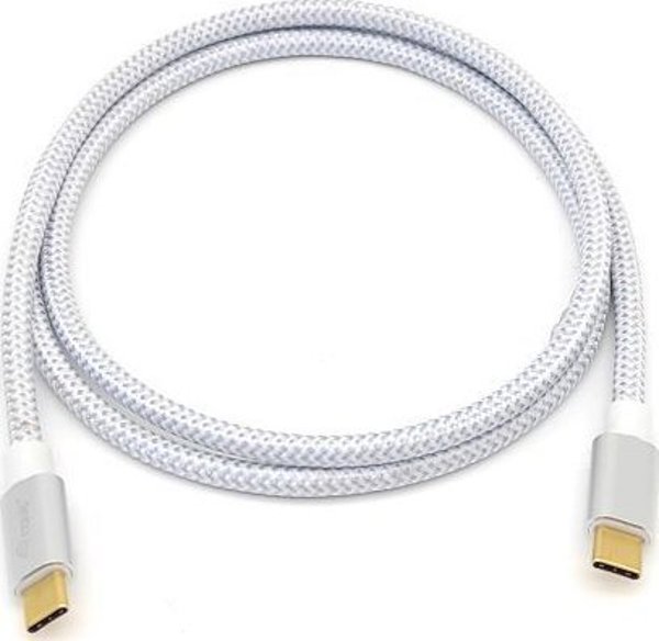 Καλώδιο USB Equip USB-C - USB-C 0.5 m Λευκό (128355)