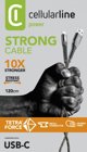 Καλώδιο USB Cellular Line USB-A - USB-C 1.2 m Μαύρο (TETRACABTYC1MK)