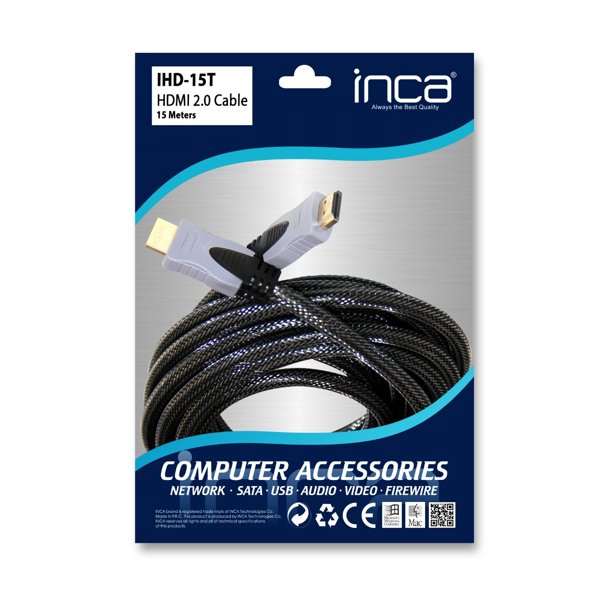 Καλώδιο Cian Technology HDMI - HDMI 15m μαύρο (IHD-15T)