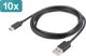 Καλώδιο USB Digitus USB-A - USB-C 1.8 m Μαύρο (AK-990960-018-S)