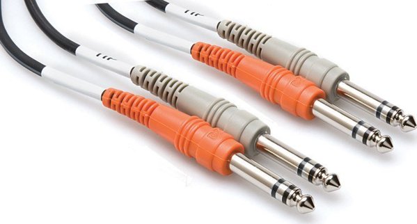 Hosa Καλώδιο Ήχου CSS-204, 2x Jack 6.3mm σε 2x Jack 6.3mm, Μήκος 4m, Μαύρο