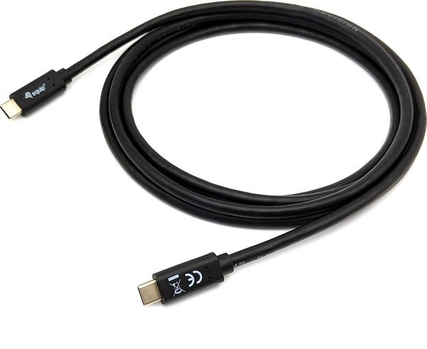 Καλώδιο USB Equip USB-C - USB-C 1 m Μαύρο (128346)
