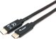 Καλώδιο USB Equip USB-C - USB-C 1 m Μαύρο (128346)
