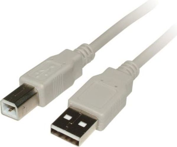 Καλώδιο USB PremiumCord USB-A - USB-B 0.5 m Γκρι (ku2ab05)