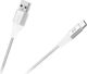 Καλώδιο Rebel Comp USB-A σε USB-C, Ταχείας Φόρτισης & Μεταφοράς Δεδομένων, 1m, Λευκό (RB-6001-100-W)