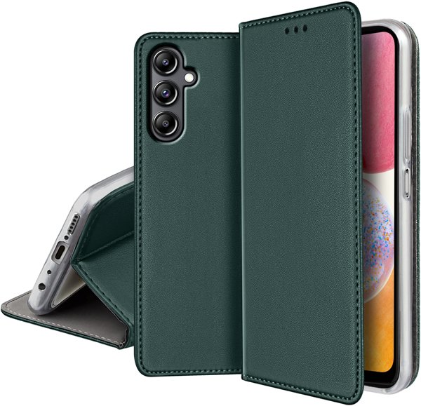 Θήκη SMART MAGNETO για MOTOROLA G56 5G σκούρο πράσινο