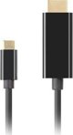 Καλώδιο Lanberg USB-C σε HDMI 4K 60Hz 1.8m Μαύρο (CA-CMHD-10CU-0018-BK)