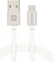 Καλώδιο USB Swissten USB-A - USB-C 1.2 m Λευκό (SW-QU-TYPC-3.1-1.2m-SI)