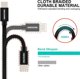 Καλώδιο USB Swissten USB-A - USB-C 1.2 m Λευκό (SW-QU-TYPC-3.1-1.2m-SI)