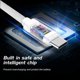 Καλώδιο USB Swissten USB-A - USB-C 1.2 m Λευκό (SW-QU-TYPC-3.1-1.2m-SI)