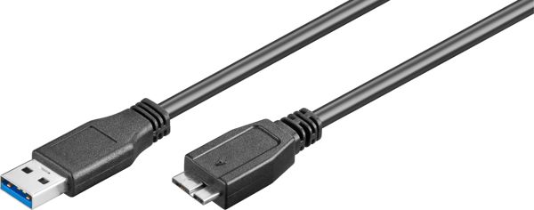 Καλώδιο USB Goobay USB-A - microUSB 1.8 m Μαύρο (95026)