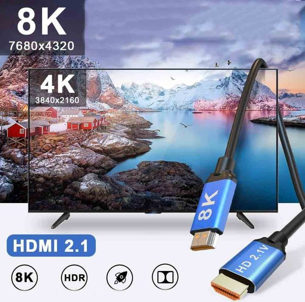Kabel Zenwire HDMI - HDMI 2m niebieski