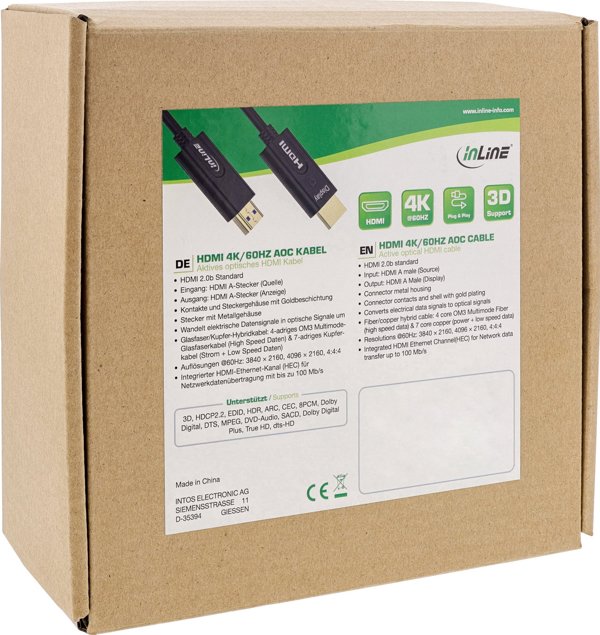 Καλώδιο InLine HDMI - HDMI 50m μαύρο (17550O)