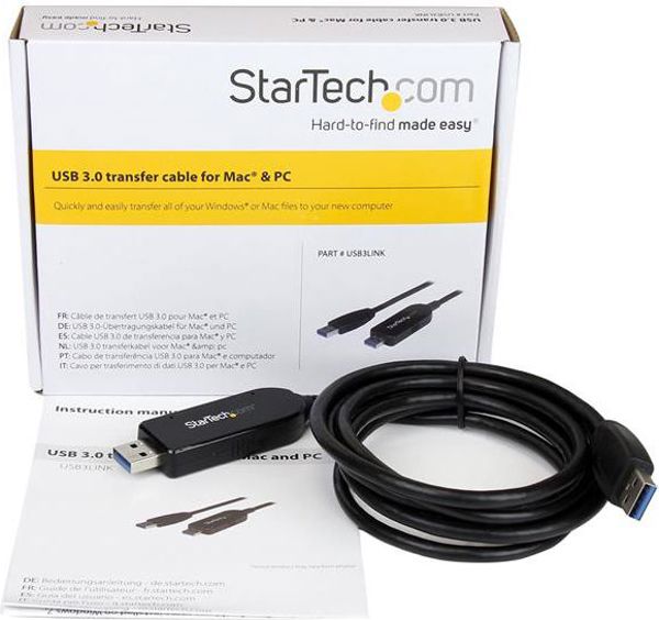 Καλώδιο USB StarTech USB-A - USB-A 2 m Μαύρο (USB3LINK)