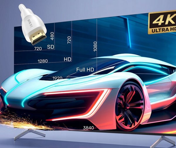 Καλώδιο Unitek Unitek Καλώδιο HDMI 2.0 4K λευκό 7,5m
