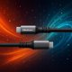 Καλώδιο USB4 Υπερταχύτητας | USB-C PD 240W | Thunderbolt 3/4 | 4K | 40Gb/s | 1m | Μαύρο