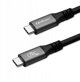 Καλώδιο USB4 Υπερταχύτητας | USB-C PD 240W | Thunderbolt 3/4 | 4K | 40Gb/s | 1m | Μαύρο