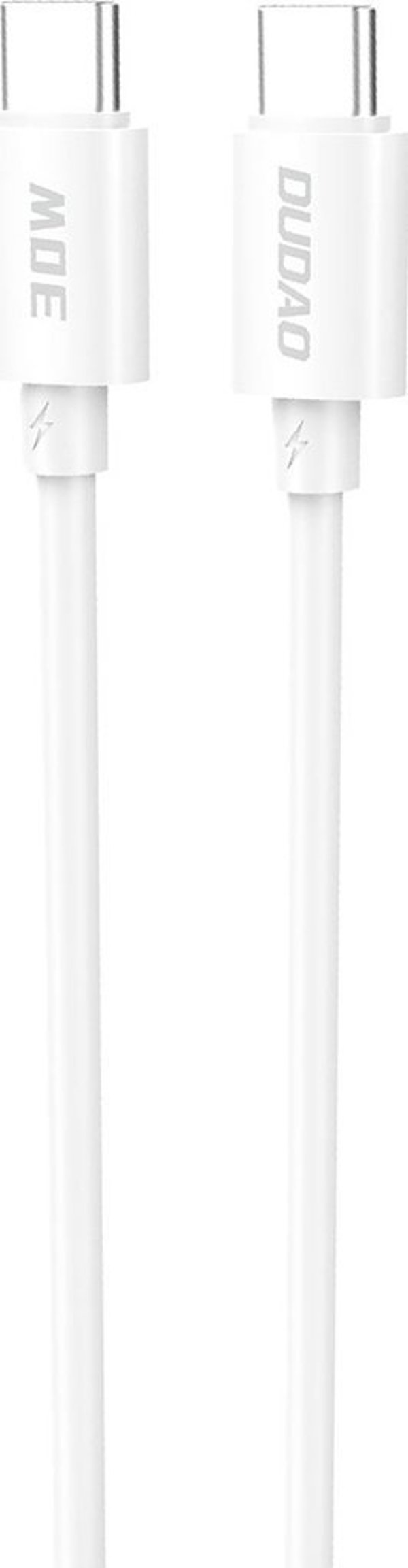 Καλώδιο USB Dudao USB-C - USB-C 1.2 m Λευκό (6976625331765)