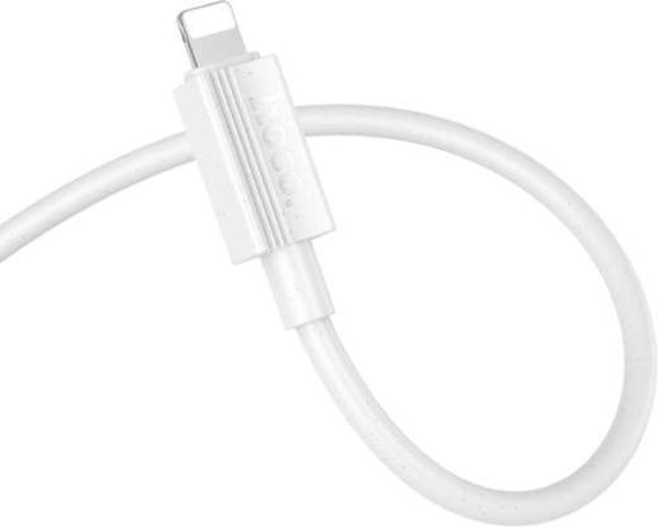 Καλώδιο USB Hoco USB-A - Lightning 1 m Λευκό