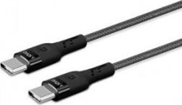 Καλώδιο USB Savio CL-151 Type-C σε Type-C 60W, 3A, Ταχεία Φόρτιση, 2m, Μαύρο