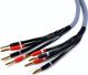 Καλώδιο Ηχείων Melodika Bi-Wire Μπανάνα x4 σε Μπανάνα x4, 2.5m, Μωβ
