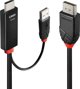 Lindy Καλώδιο DisplayPort σε HDMI με USB-A, 3m, Μαύρο (41500)