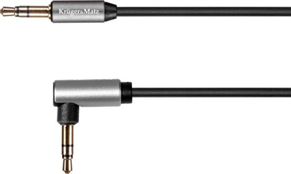 Καλώδιο Ήχου Kruger&Matz Jack 3.5mm σε Jack 3.5mm, 1.8m, Ασημί (KM1243)