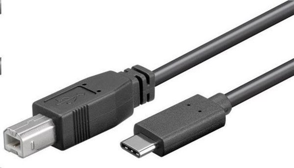 Καλώδιο PremiumCord USB-C σε USB-B 3.1, 1m, Μαύρο (ku31cd1bk)
