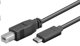Καλώδιο PremiumCord USB-C σε USB-B 3.1, 1m, Μαύρο (ku31cd1bk)