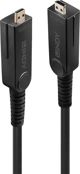 Lindy Υβριδικό Καλώδιο Οπτικής Ίνας HDMI 2.0 / DVI-D, 18G, Αποσπώμενα Βύσματα, 10m, Μαύρο