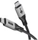 Goobay Καλώδιο USB-C σε USB-C, USB4, 240W, 40 Gbit/s, Power Delivery, Υφασμάτινη Επένδυση, 1.5m