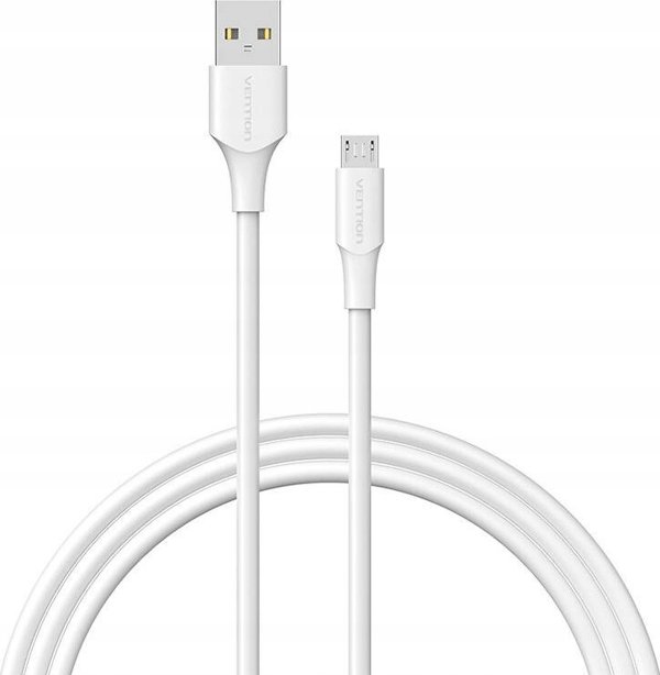 Καλώδιο USB Vention USB-A - micro-B 2 m Λευκό (6922794767676)