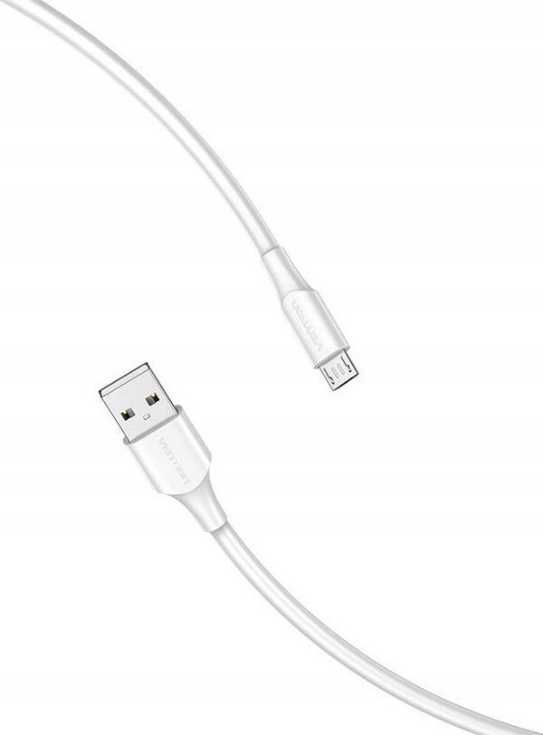 Καλώδιο USB Vention USB-A - micro-B 2 m Λευκό (6922794767676)