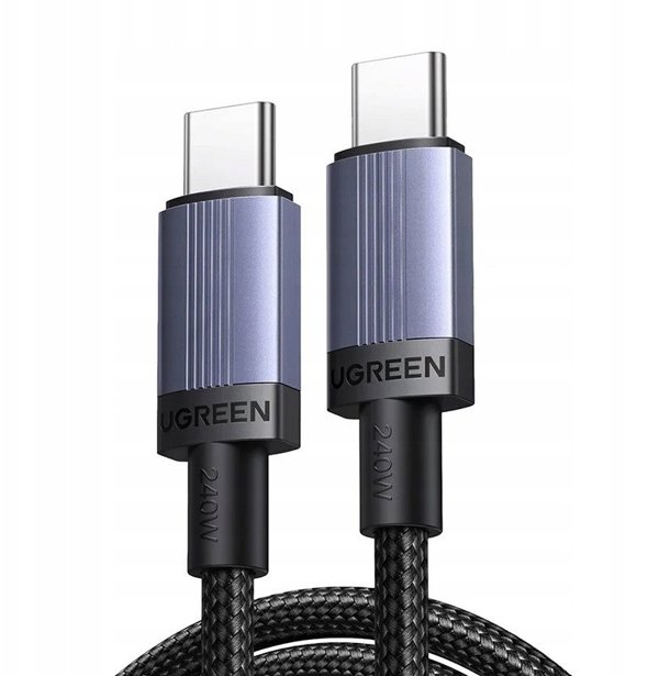 Kabel USB-C / USB-C Ugreen L532, Power Delivery (PD) 240W, 480Mbps, 3m (szary)