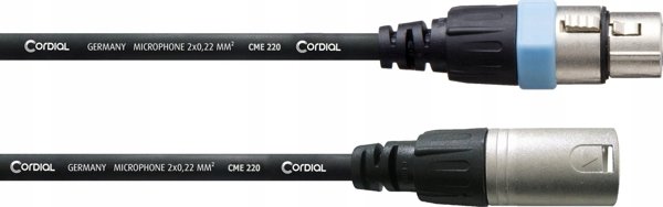 Καλώδιο Cordial Cordial INTRO CCM 5 FM καλώδιο ήχου 5 m XLR (3-pin) Μαύρο