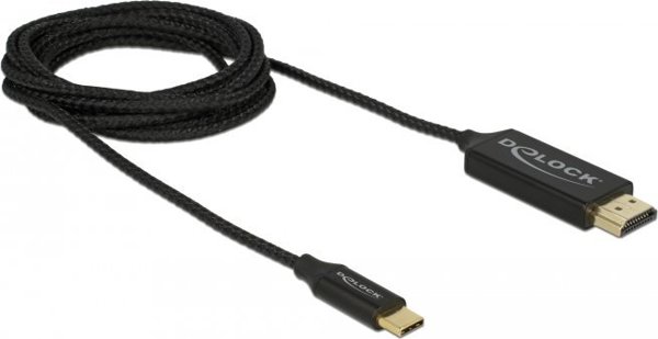 Καλώδιο USB Delock USB-C - HDMI 2 m Μαύρο (84905)