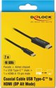 Καλώδιο USB Delock USB-C - HDMI 2 m Μαύρο (84905)