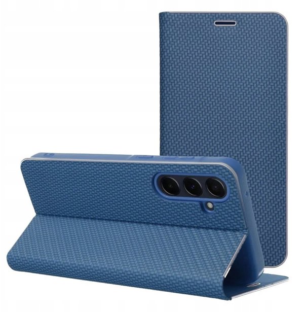 Kabura LUNA Book Carbon do SAMSUNG A17 niebieski