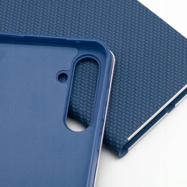 Kabura LUNA Book Carbon do SAMSUNG A17 niebieski