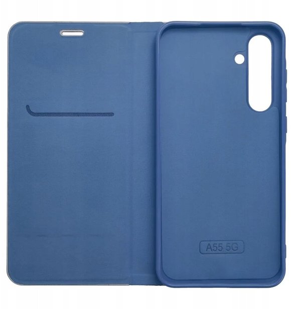 Kabura LUNA Book Carbon do SAMSUNG A17 niebieski