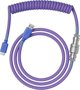 Glorious Coiled Καλώδιο USB-A σε USB-C για Gaming, 1.36m, Μωβ (GLO-CBL-COIL-NEBULA)