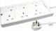Καλώδιο τροφοδοσίας MicroConnect Microconnect GRU006WUK-SWITCH διακλαδωτής 2 m 6 x πρίζα δικτύου Λευκό