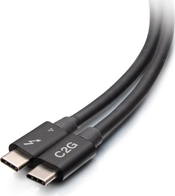 Καλώδιο USB C2G C2G 6ft Thunderbolt 4 USB C Active Cable - USB C to USB C - 40Gbps - M/M - Thunderbolt-Kabel - 24 pin USB-C (M) zu 24 pin USB-C (M) - USB 3.2 / DisplayPort 2.1 / Thunderbolt 4 - 30 V - 1.83 m - USB-Stromversorgung (100 W), Υποστήριξη 8K 60