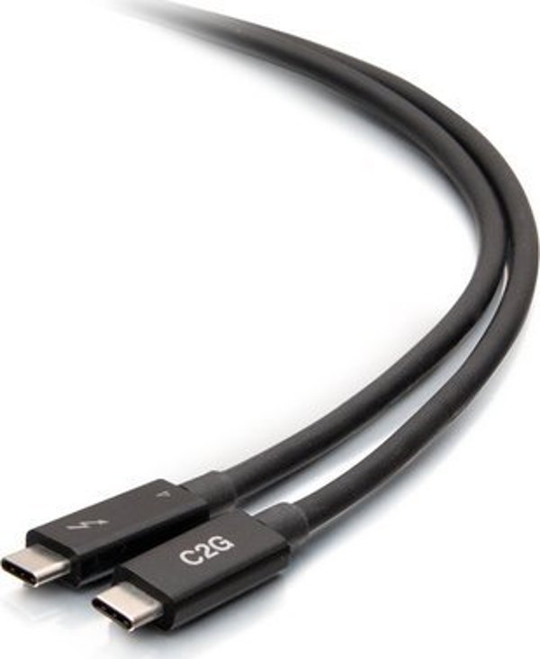 Καλώδιο USB C2G C2G 6ft Thunderbolt 4 USB C Active Cable - USB C to USB C - 40Gbps - M/M - Thunderbolt-Kabel - 24 pin USB-C (M) zu 24 pin USB-C (M) - USB 3.2 / DisplayPort 2.1 / Thunderbolt 4 - 30 V - 1.83 m - USB-Stromversorgung (100 W), Υποστήριξη 8K 60