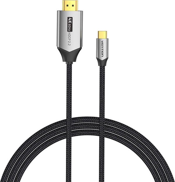 Καλώδιο USB Vention USB-C - HDMI 1 m Μαύρο