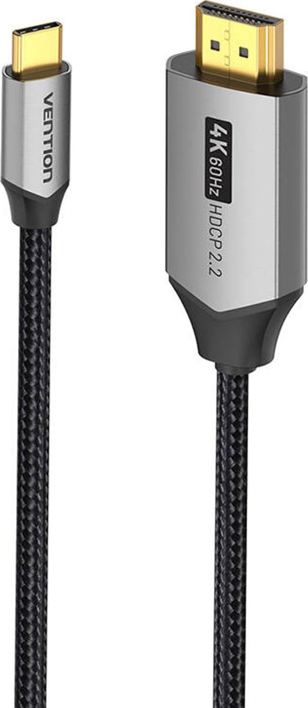 Καλώδιο USB Vention USB-C - HDMI 1 m Μαύρο