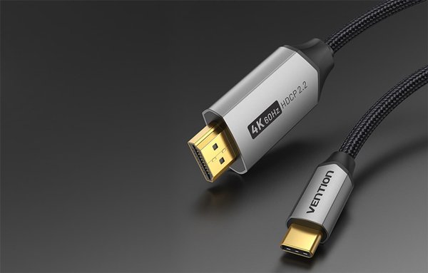 Καλώδιο USB Vention USB-C - HDMI 1 m Μαύρο